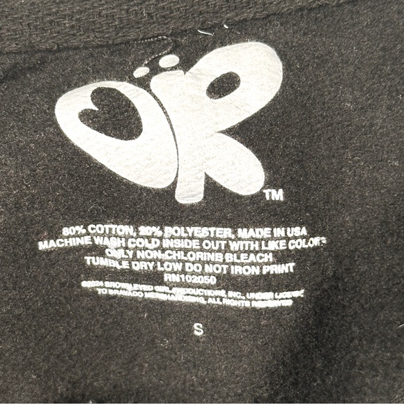 Olivia Rodrigo GUTS Tour Merch Hoodie Black Purple Graphic Spill Ur Guts Small - Picture 8 of 12